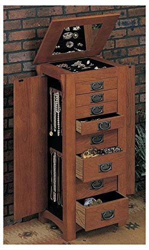 Powell Mission Oak Jewelry Armoire