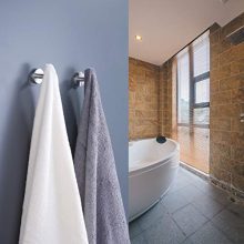 KES Bathroom Wall Towel Hooks No Drill Heavy Duty Robe Hook Holder