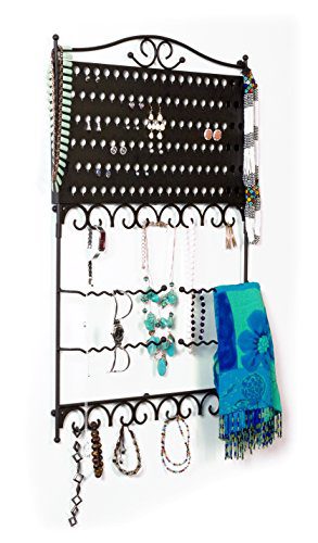 Mango Steam Wall-Mounted Jewelry & Earring Organizer