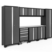 NewAge Products Bold 3.0 Gray 9 Piece Set, Garage Cabinets