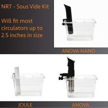 Sous Vide Container with Lid & Rack - 12Qt Suits Anova, Nano