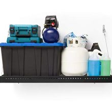 NewAge Products Pro Series Black 2 ft. x 4 ft. Wall Mounted Steel Shelf