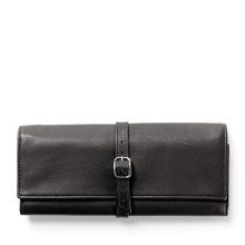 Leatherology Black Onyx Buckled Jewelry Roll