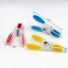 Adwaita Sturdy Non-Slip Wide Open Plastic Clothespins for Air-Drying Clothes