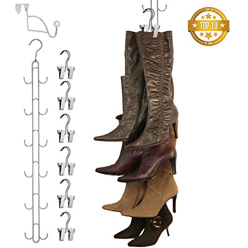 New Improved System- Boot STAX: Vertical Hanging Boot Rack, Boot Storage