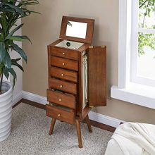 Furniture HotSpot - Jewelry Armoire - Dark Sienna