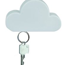 TWONE White Cloud Magnetic Wall Key Holder - Easy to Mount