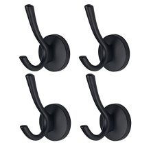 Mellewell 4 Pack Double Robe Hook Heavy Duty Towel Dispenser Backpack