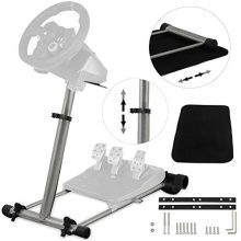 Happybuy Gaming Steering Wheel Stand 360 Degree Stepless Steering Wheel Stand