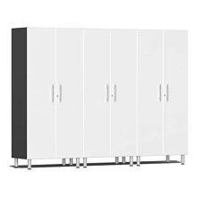 Ulti-MATE 3-Piece Tall Garage Cabinet Kit in Starfire White Metallic
