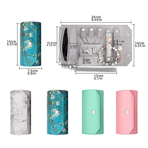 Effortless Elegance On the Go: Compact PU Leather Jewelry Roll Organizer for Smart Travel