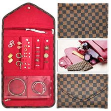 Nobix Travel Jewelry Organizer Roll Foldable Jewelry Case for Journey - Rings