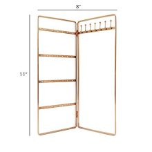 Simple and Neat Bi-Folding Jewelry Storage Stand for Earrings