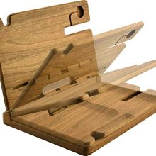 Natural Walnut Wood Phone & Watch Holder - Stylish Desk Organizer with Multipurpose Storage Tray