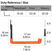 Superior Steel Double Hooks for Heavy-Duty Garage Storage