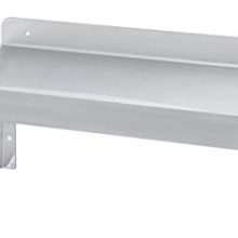 Stainless Steel Wall Shelf by DuraSteel - 24" Wide x 12" Deep Commercial Grade