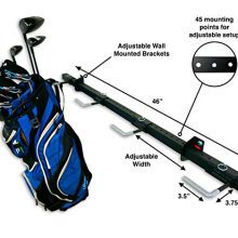 StoreYourBoard Golf Organizer, Garage Storage Rack, Adjustable Wall Mounted
