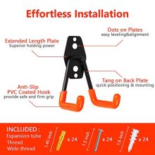 Smaid garage hooks, 12-pack garage storage hooks & hangers, heavy duty wall