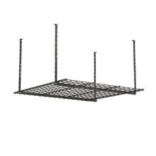 HyLoft 00625 45-Inch by 45-Inch Overhead Storage System, Ceiling Mount Garage Organization Rack, Hammertone (Renewed)