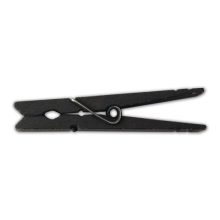 LWR Crafts Wooden Large Clothespins 3-5/16" 8.4cm 30 Pieces Per Pack (Black)