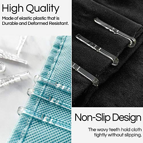 Plastic Alligator Clips U Shape - 200 PCS Small Plastic Shirt Clips