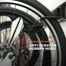 Bike Storage Rack Garage Hooks System Holds 3 Bicycles Wall Mount