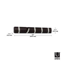 Umbra Flip 5-Hook Wall Mounted Floating Coat Rack - Modern, Sleek