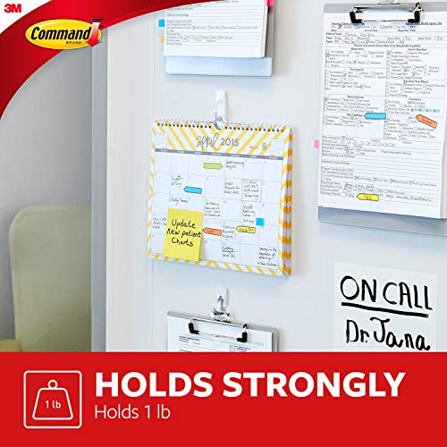 Command Utility Hooks, White, 24 hooks, 28 strips