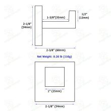 Bath Towel Hook, Angle Simple Solid Metal Bathroom Shower Square Hook