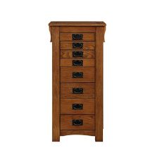 Powell Mission Oak Jewelry Armoire