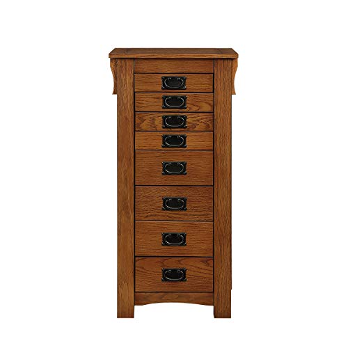 Powell Mission Oak Jewelry Armoire