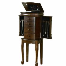 Powell Louis Philippe Jewelry Armoire, Walnut