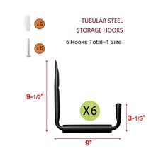 HauSun Heavy Duty 9" Arm Large Indoor Outdoor Storage Hooks Hangers