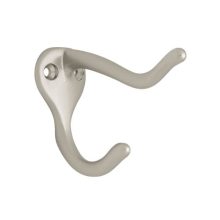 Coat and Hat Hook, Satin Nickel, 1 Pack, Packaging May Vary