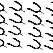 ALAZCO 16 Black Vinyl Coated Steel Wall Mount Screw-in Heavy Duty Tool