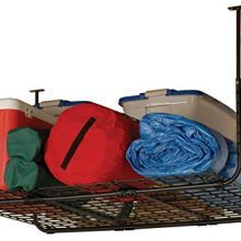 Suncast Wire Ceiling Storage Basket - Hanging Ceiling Storage Mounts