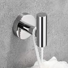 Polished Chrome Towel Coat Hooks Stainless Steel Bathroom Clothes Garage