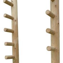 10 Slot Wall Mounted Ski Rack Unfinished