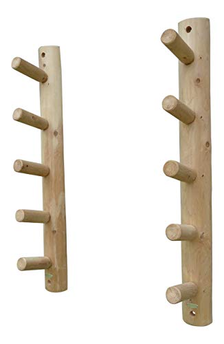 10 Slot Wall Mounted Ski Rack Unfinished