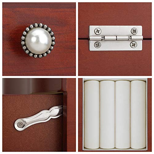 RR ROUND RICH DESIGN Solid Wooden Jewelry Box