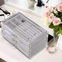3-Drawer Acrylic Jewelry Box: Organize, Display, and Protect Your Treasures