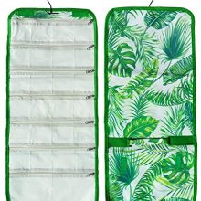Best Prime Top Easter Gifts for Teens Gifts Ideas Under 20 Dollars Green Beach Palmtree Designer Craft Organizer Roll Hanging Travel Jewelry Roll Case Kit Basket Stuffers for Women Wife
