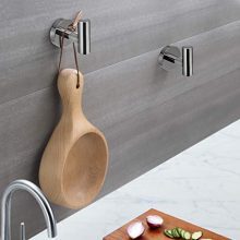Polished Chrome Towel Coat Hooks Stainless Steel Bathroom Clothes Garage