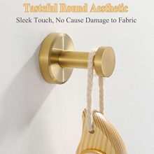 Bathroom Towel Hook, APLusee SUS 304 Stainless Steel Round Coat Robe Hanger