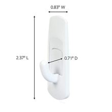 Command Utility Hooks, White, 24 hooks, 28 strips
