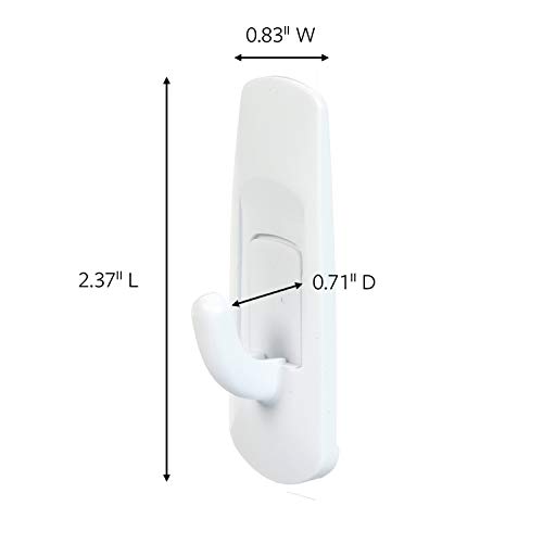 Command Utility Hooks, White, 24 hooks, 28 strips