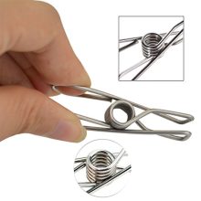 Lystaii 80pcs Stainless Steel Clothes Pins, Utility Clips Hooks Clothespin Clothesline