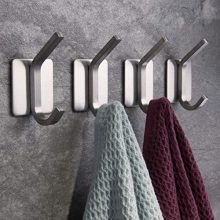 ZUNTO Towel Hook/Adhesive Hooks - Wall Hooks for Hanging Bathroom Stick
