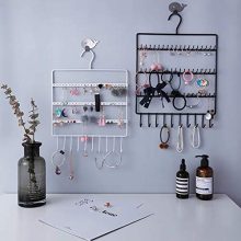 lemonadeus Jewelry Hooks Storage Hanging Organizer,Earring Holder Necklace