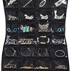MISSLO Dual Sided Hanging Jewelry Organizer with 40 Pockets and 24 Hook